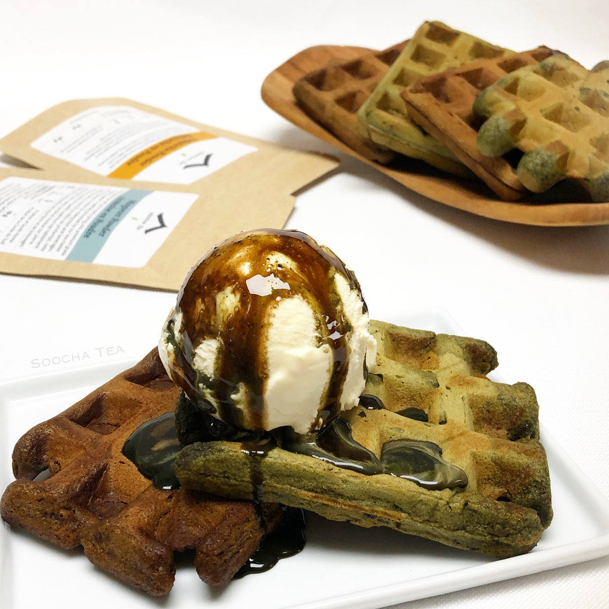 Mugwort and Balhyocha Waffles | Recipes - Soocha Tea