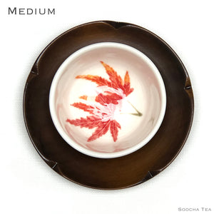 Flower Wooden Saucers