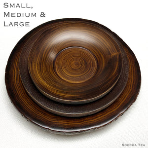 Natural Cut Wooden Saucers