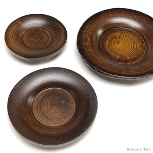 Natural Cut Wooden Saucers