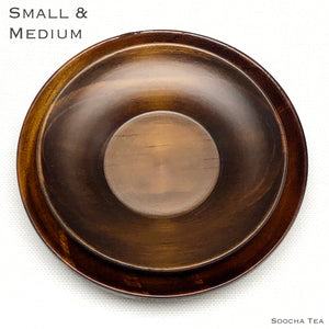 Round Wooden Saucers